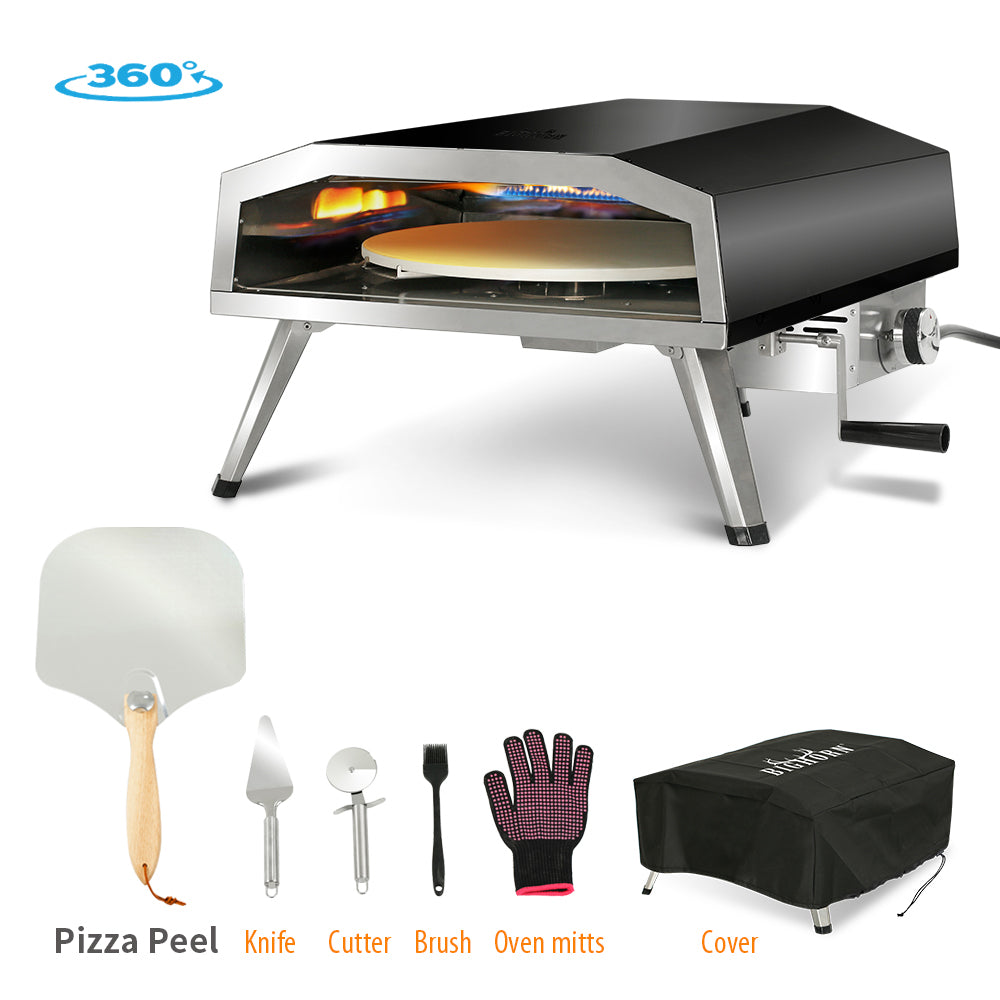 16 in. Propane Pizza Oven, w/Rotating Pizza Stone