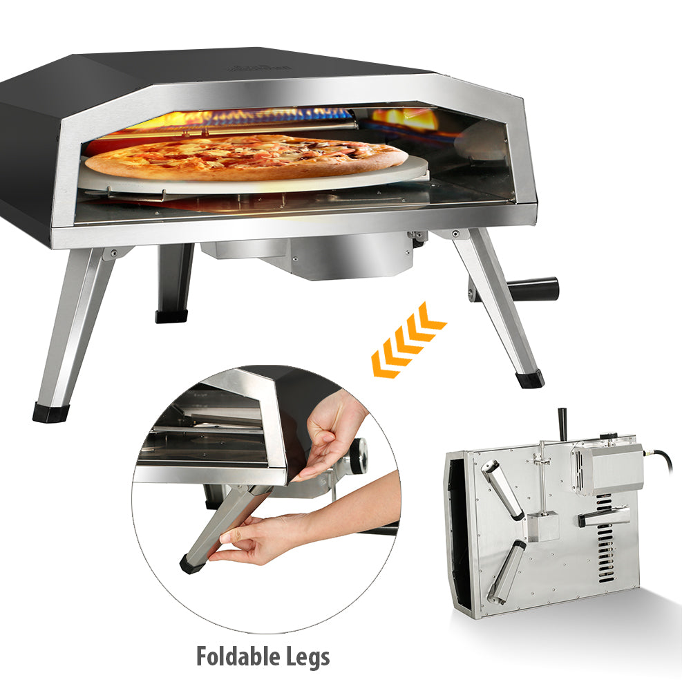 16 in. Propane Pizza Oven, w/Rotating Pizza Stone