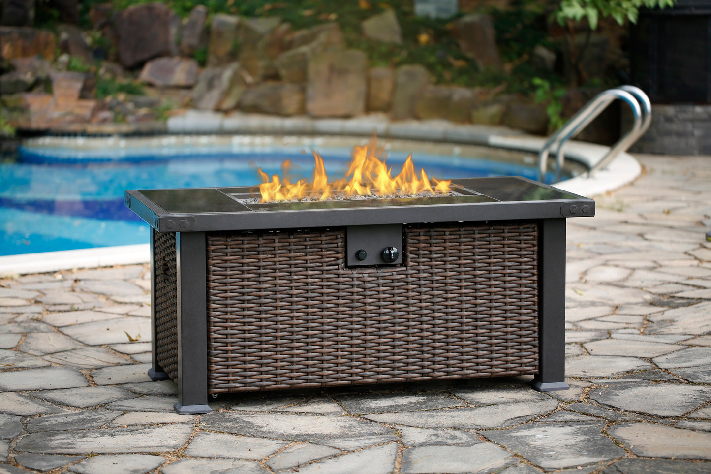 52” Rectangular Gas Fire Pit Table