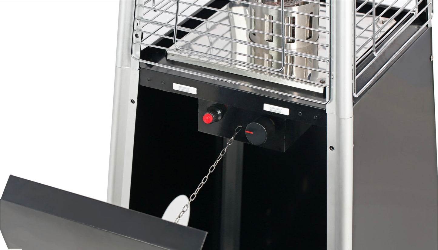 Gas Propane Standing Heater, Pyramid Flame Outdoor Heater