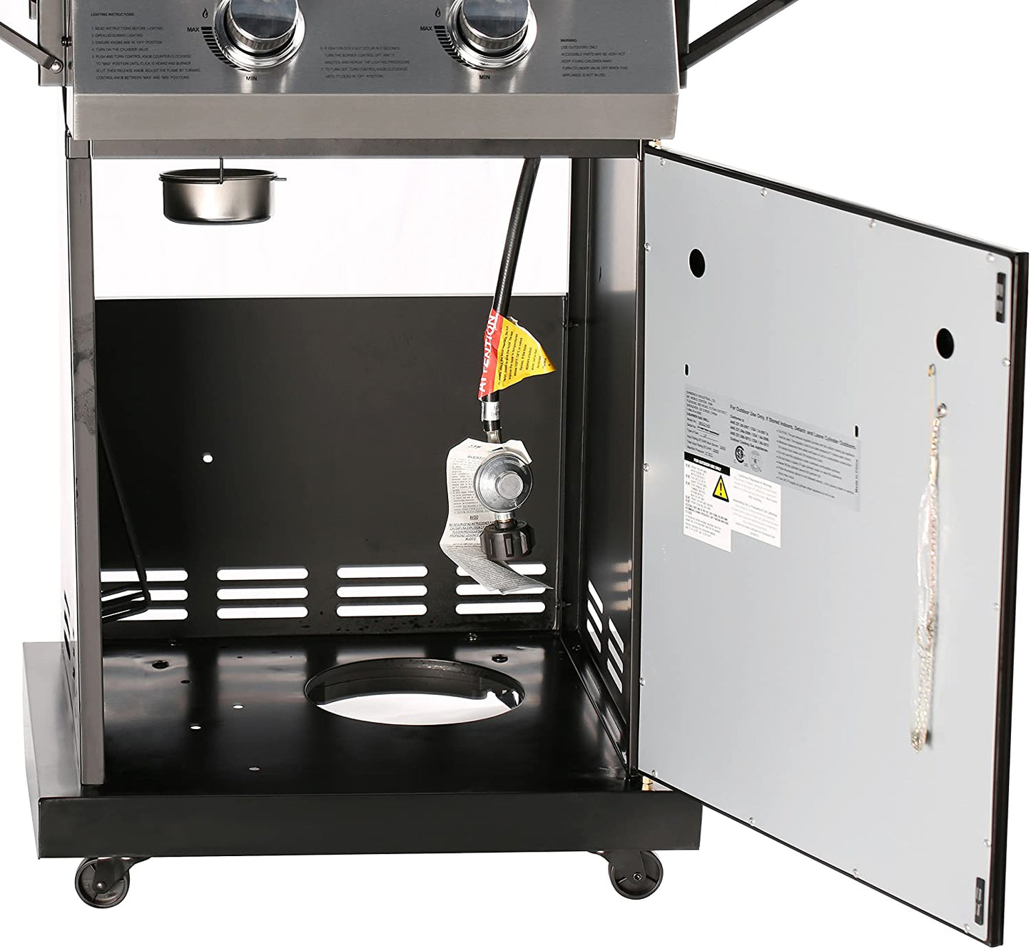 2 Burner Stainless Steel BBQ