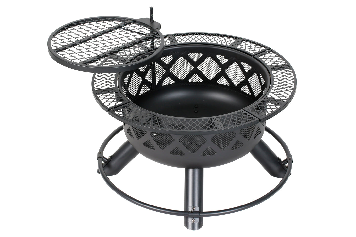32” Wood Fire Pit w/ Grill