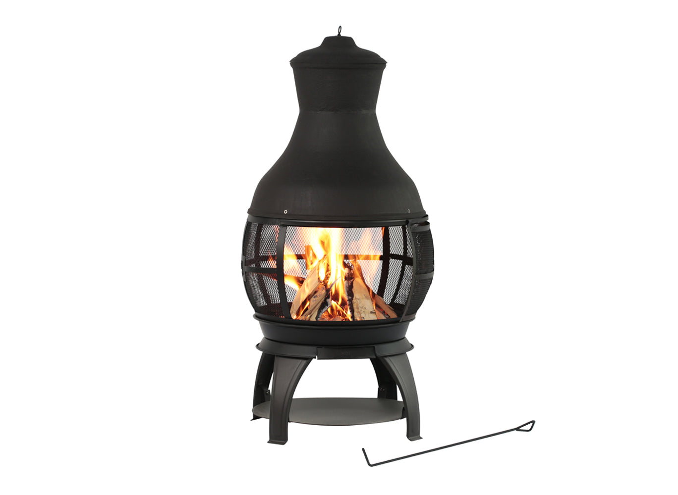 45” Cast Stone Wood Burning Chimnea