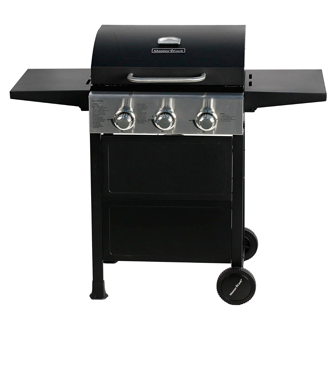 3 Burner Black and Stainless Steel BBQ