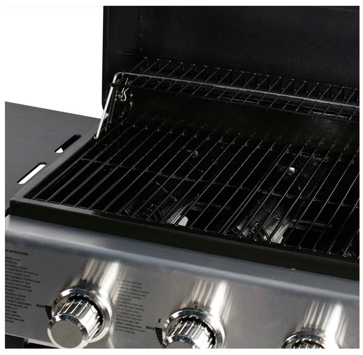3 Burner Black and Stainless Steel BBQ