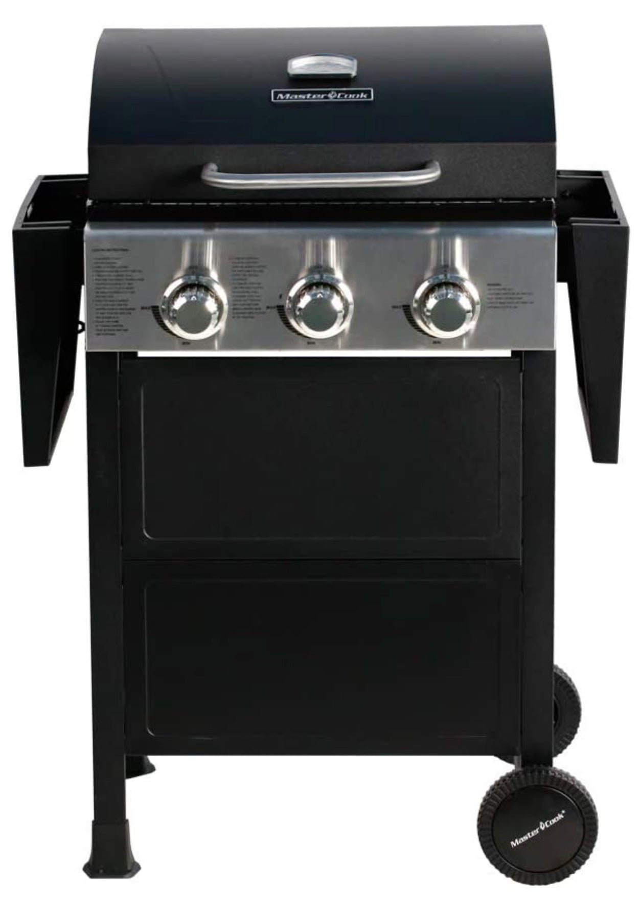 3 Burner Black and Stainless Steel BBQ