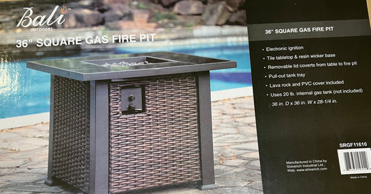 36″ TILE TABLE GAS FIRE PIT