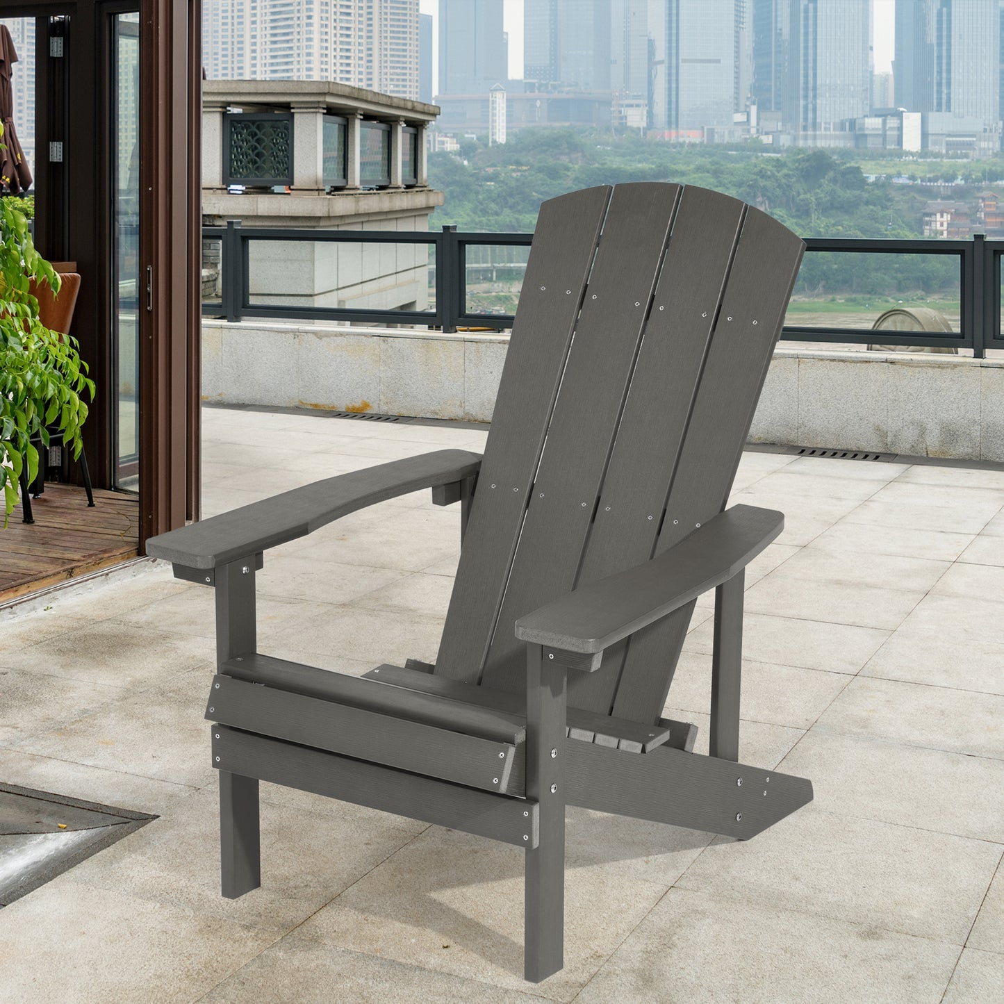 4 Slat Polywood Adirondack chair