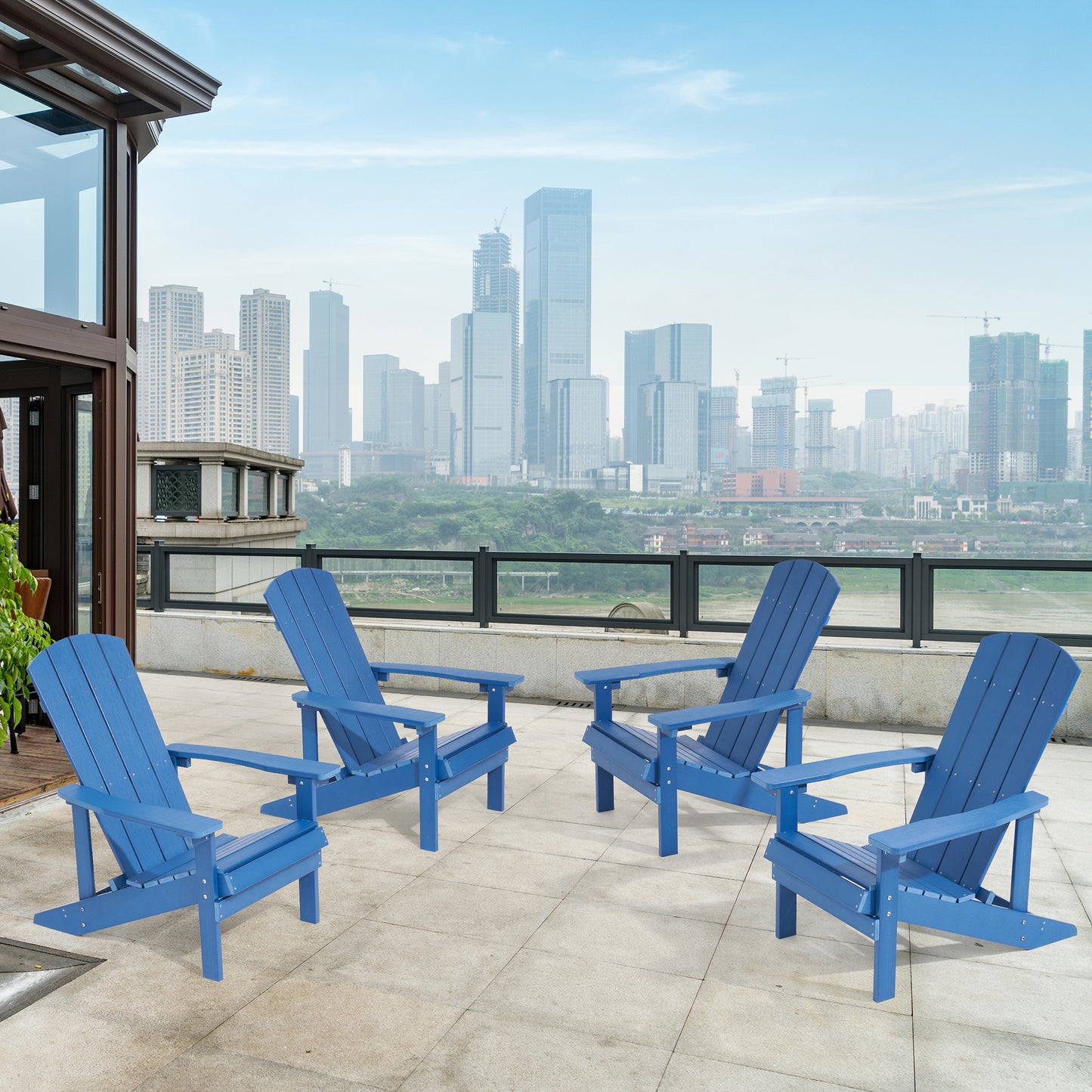 4 Slat Polywood Adirondack chair