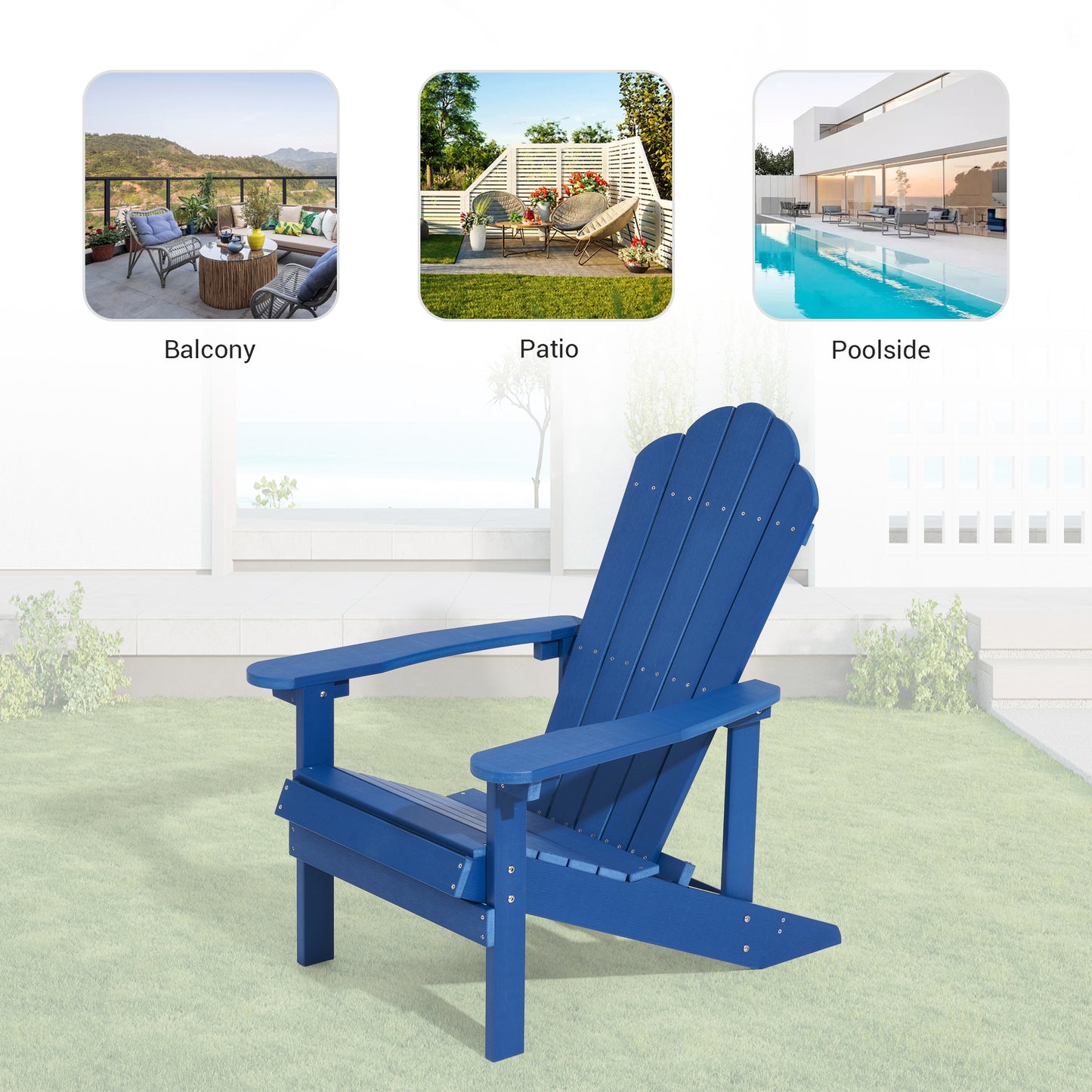 5 Slat Polywood Adirondack chair