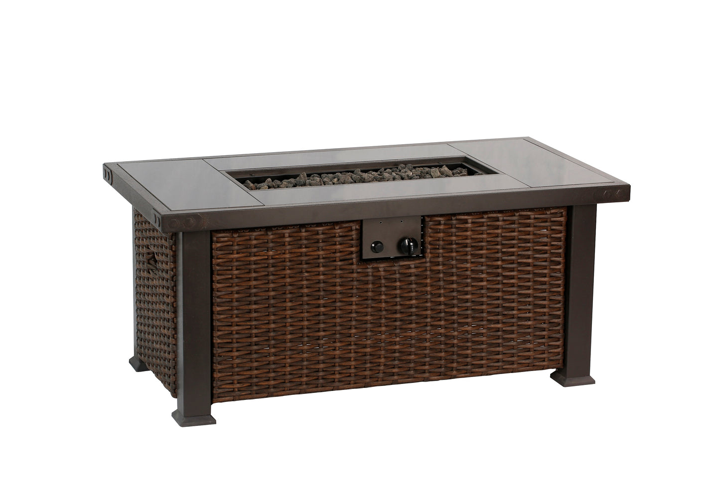 52” Rectangular Gas Fire Pit Table