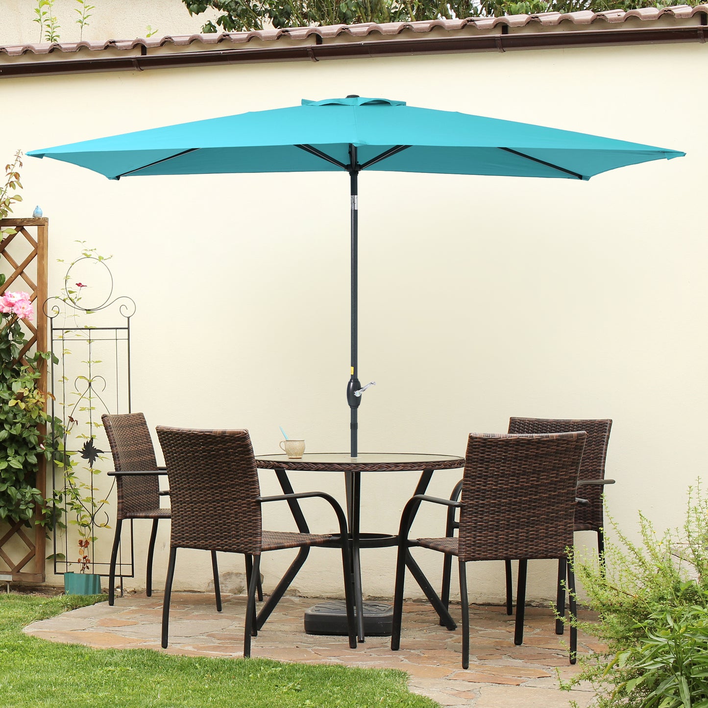 10 x 6.5 ft Rectangular Patio Umbrella grillncomfort 10 x 6.5 ft Rectangular Patio Umbrella grillncomfort
