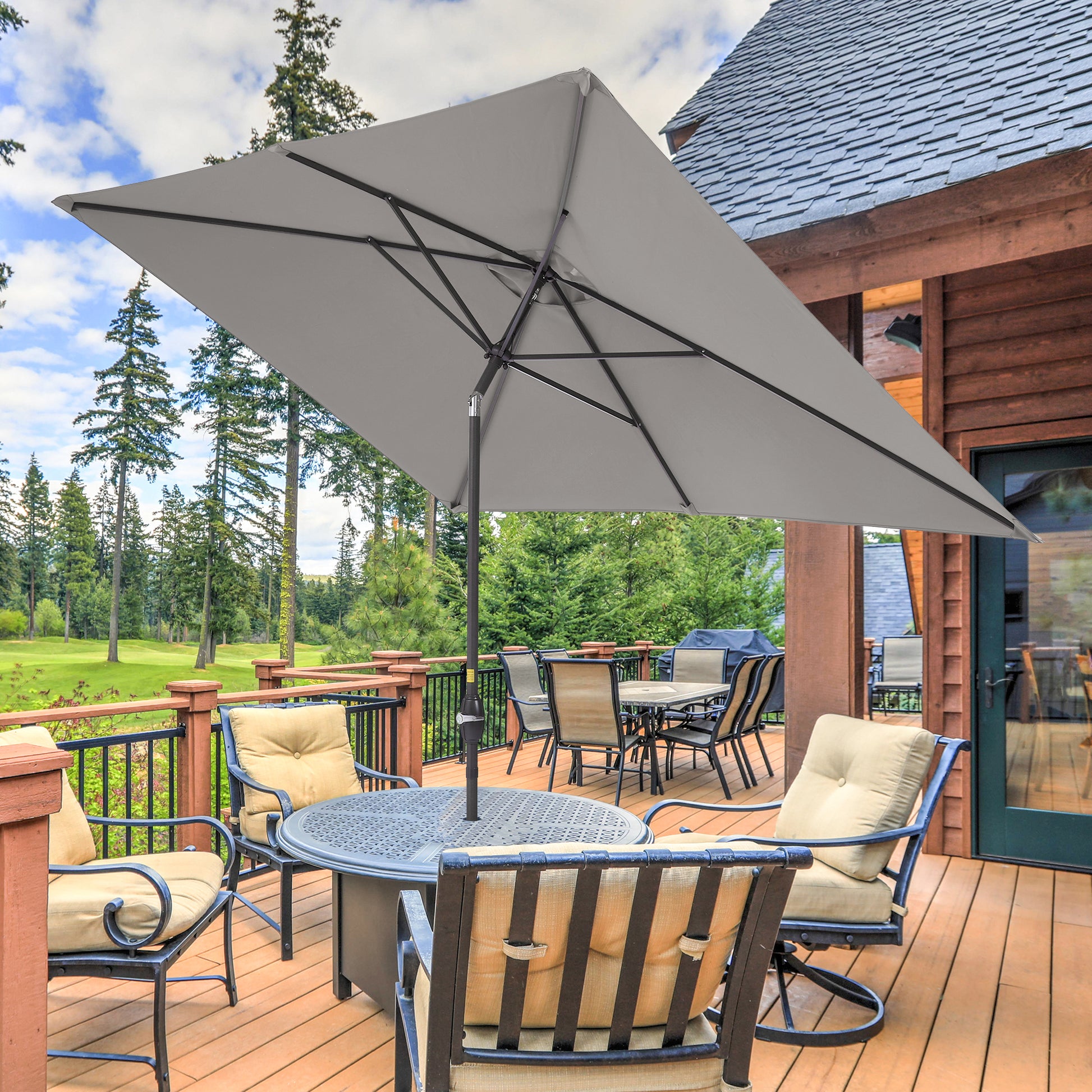 7 x 4 fot patio umbrella 10 x 7 ft Patio Umbrella – grillncomfort