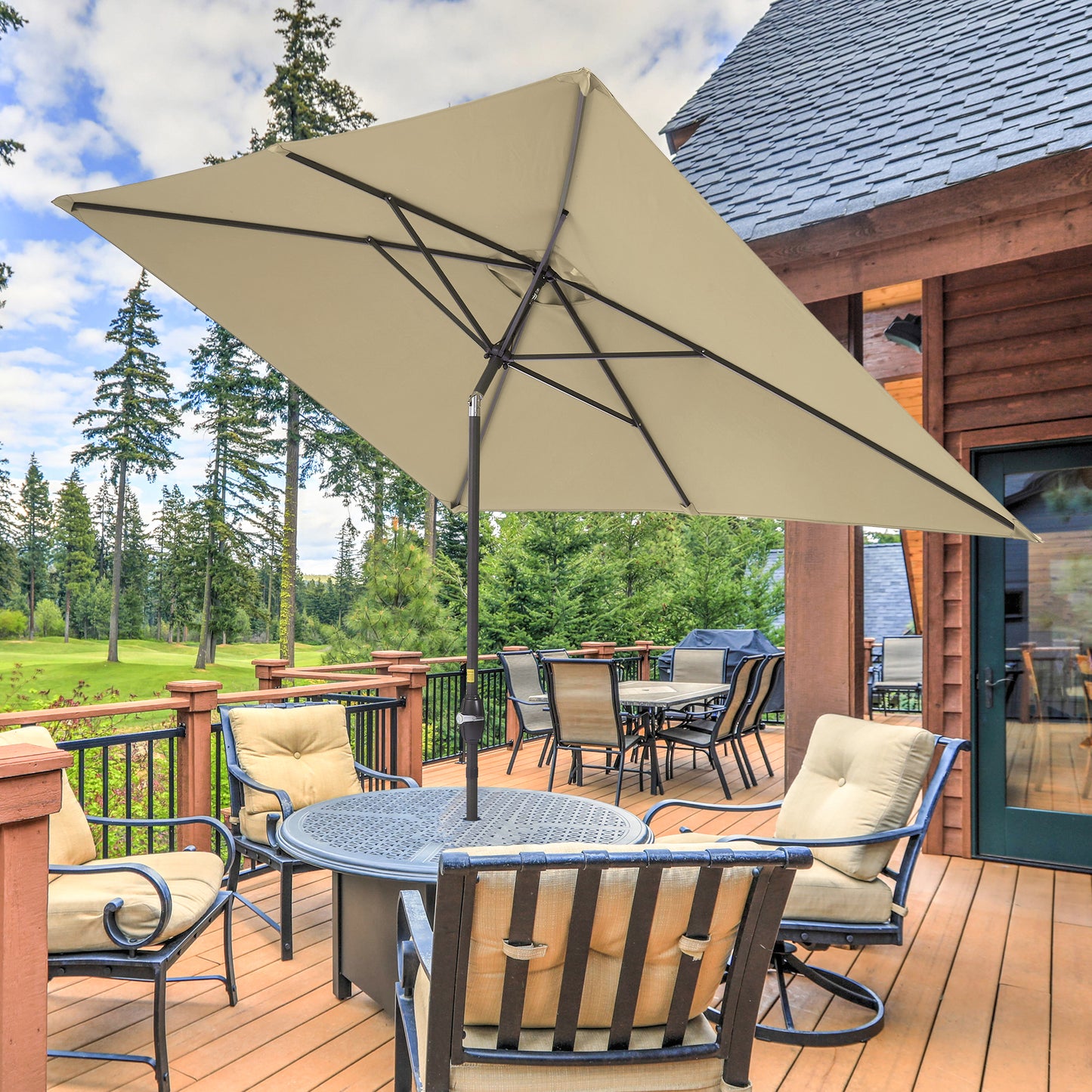 10 x 7 ft Patio Umbrella 10 x 7 ft Patio Umbrella