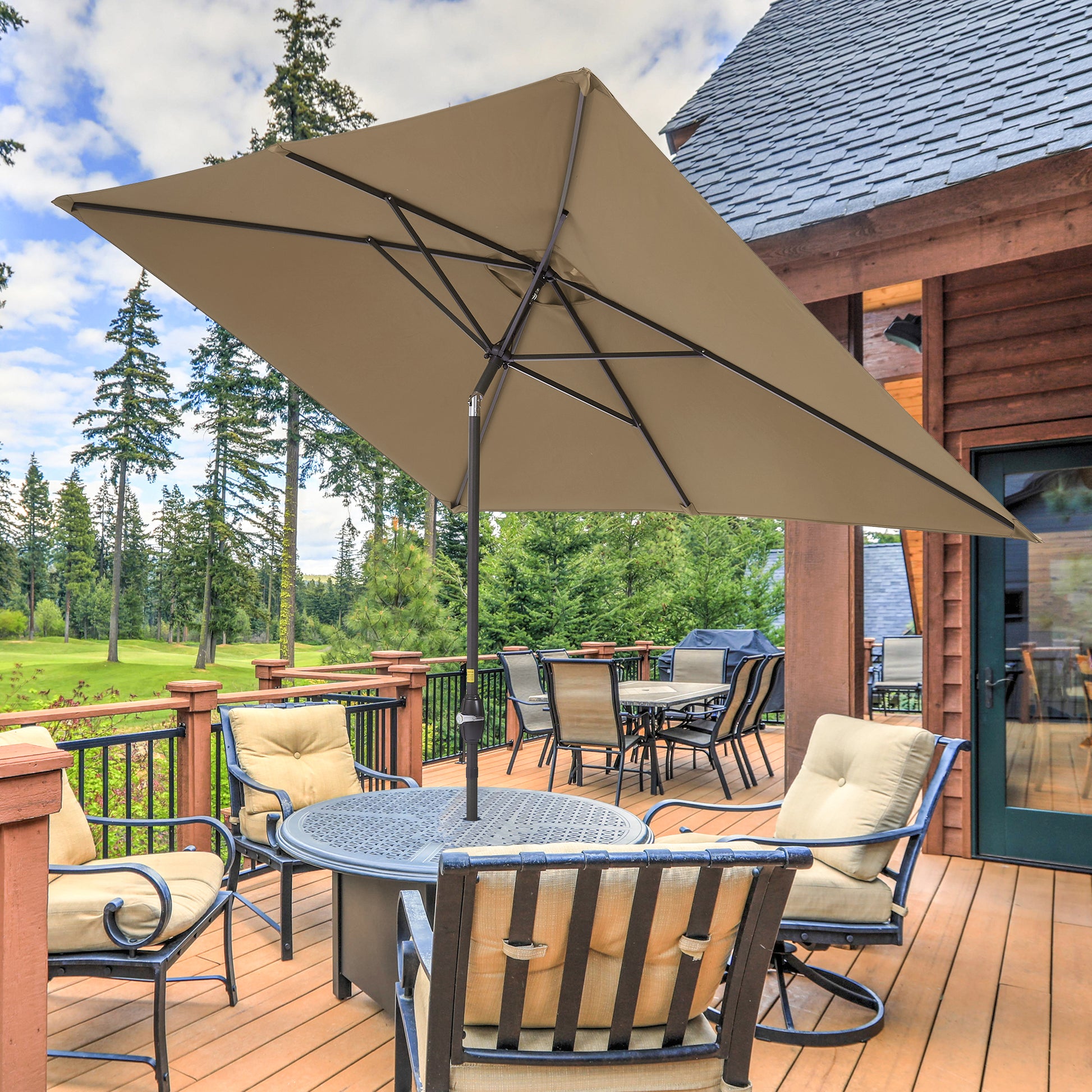 10 x 7 ft Patio Umbrella – grillncomfort