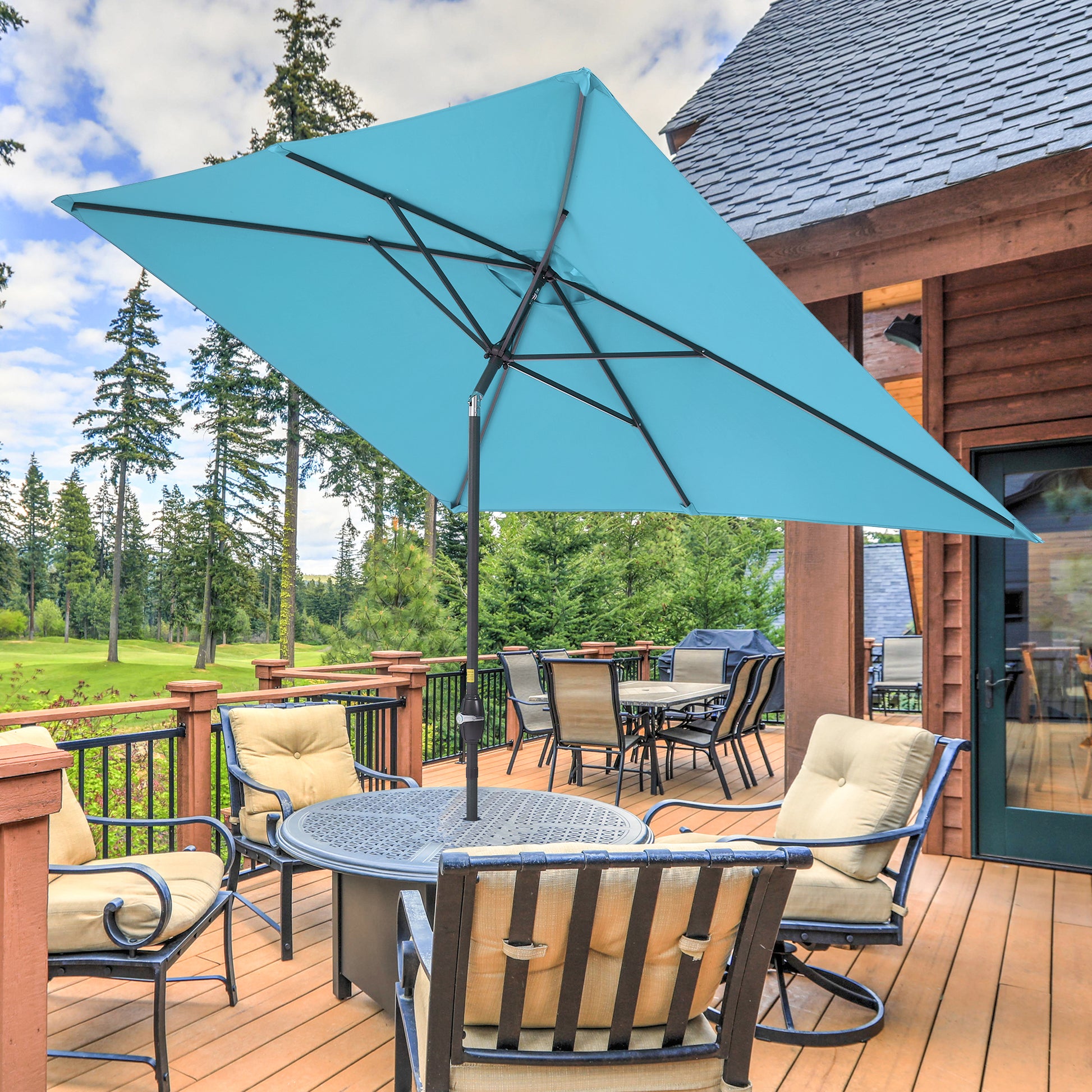 10 x 7 ft Patio Umbrella – grillncomfort