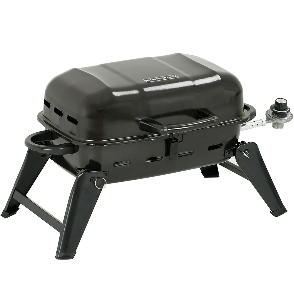 17 In. Portable Grill, Propane Grill, Folding Tabletop Grill in Black